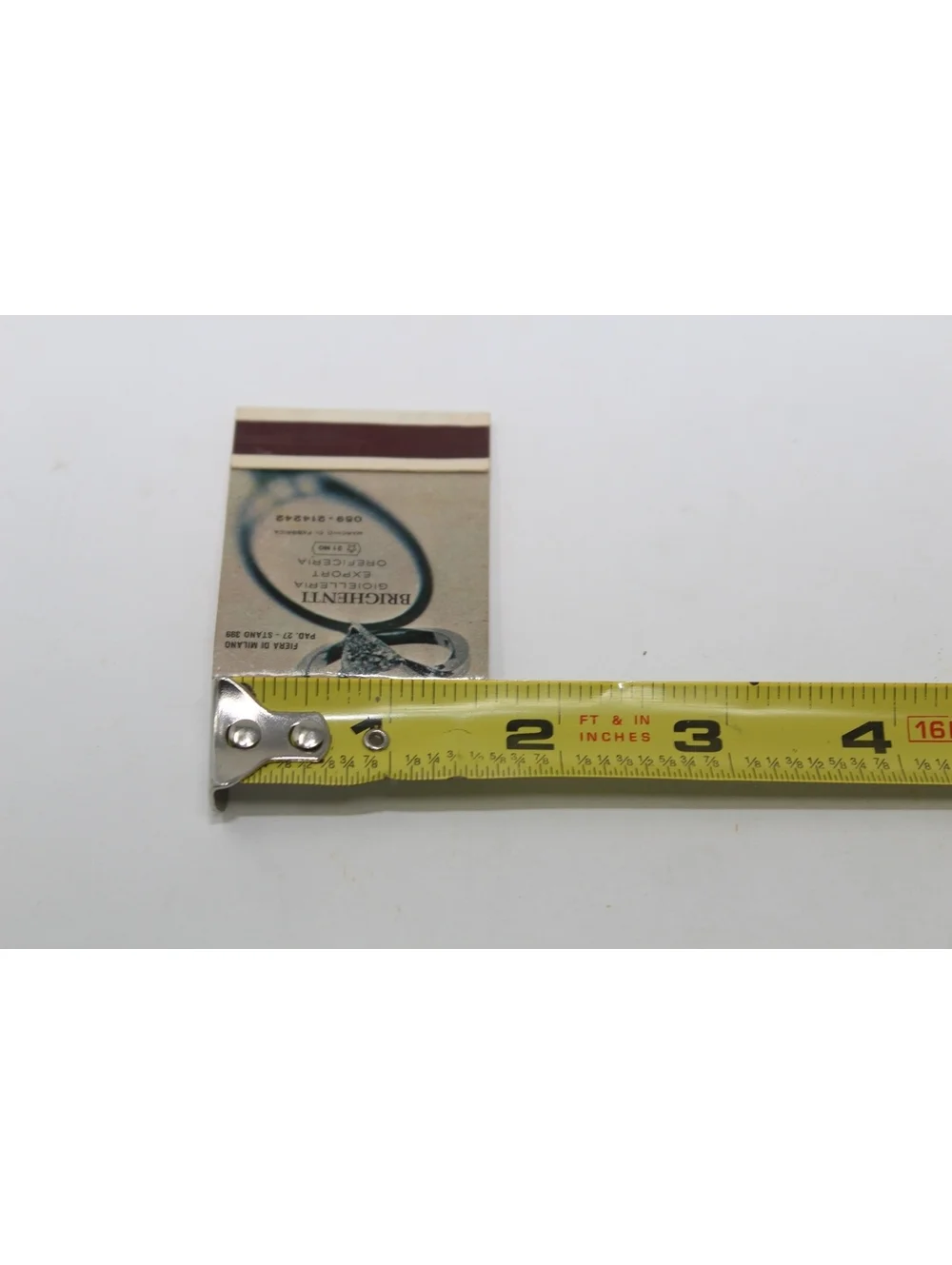 Vintage Matchbook Brighenti Gioielleria Export Oreficera Modena Italy Jewelry